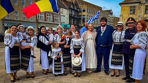 Group at european festival