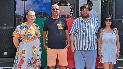 Jade, Andy, Paulo and Wife at Portuguese Festival 